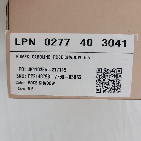 NEW JustFab Shoes Womens 5.5 Caroline Pumps Heel ROSE PINK Comfy Dressy NIB - Picture 7 of 7